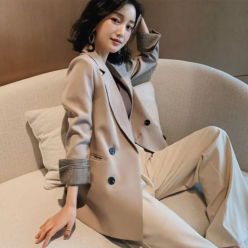 

2021 spring small suit jacket female Korean version loose net celebrity ladies all-match suit temperament top trend