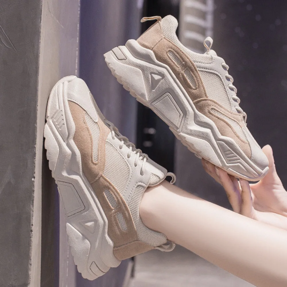 2019 модная обувь на платформе Basket Femme Вулканизированная массивные кроссовки
