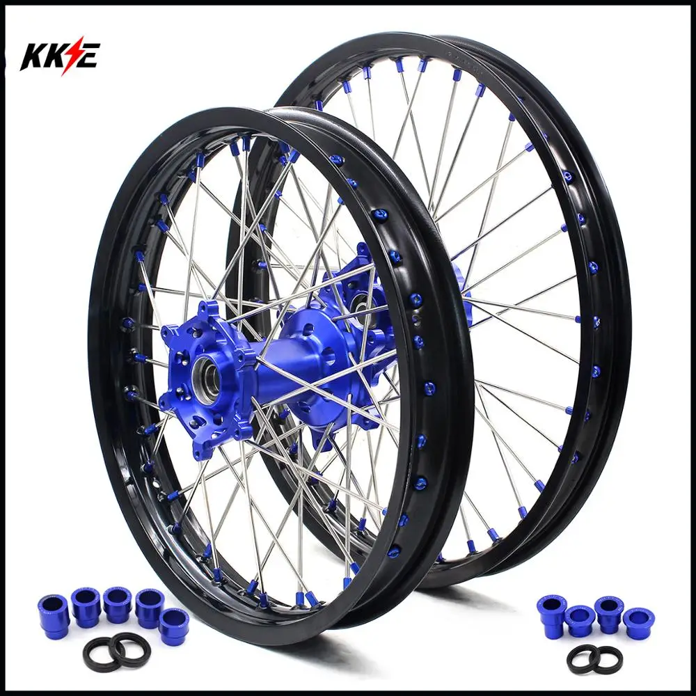 Комплект колес для мотоцикла YAMAHA WR250F 1 6 21/2 WR450F 2001 2018 Blue 2003*2018|enduro wheels|yamaha rimsrims yamaha |