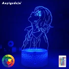 Новинка Аниме Токийский Гуль 3d лампа Juuzou сузуя для спальни Декор Светильник крутой подарок на день рождения Токийский Гуль светодиодный ночсветильник Juuzou