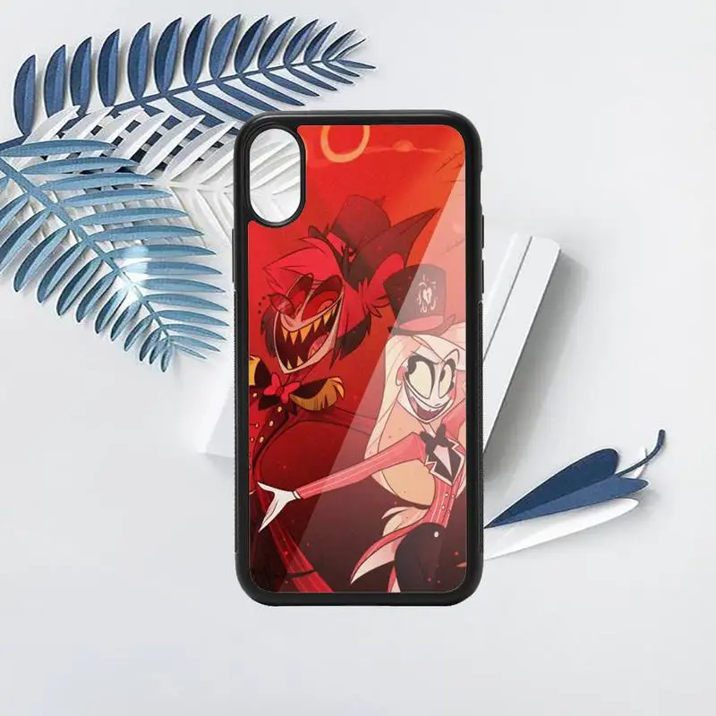 

Hotel Alastor Cartoon luxury shell Phone Case PC for iPhone 11 12 pro XS MAX 8 7 6 6S Plus X 5S SE 2020 XR Anti-fall cover
