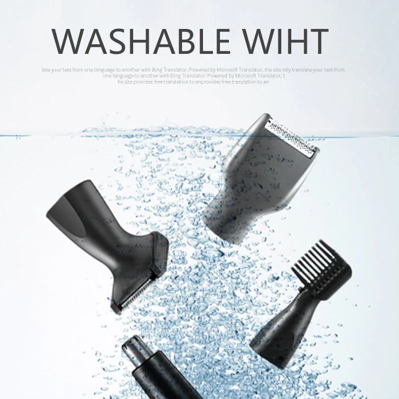 Перезаряжаемый триммер для волос в носу 4 1 портативный Электрический бритья