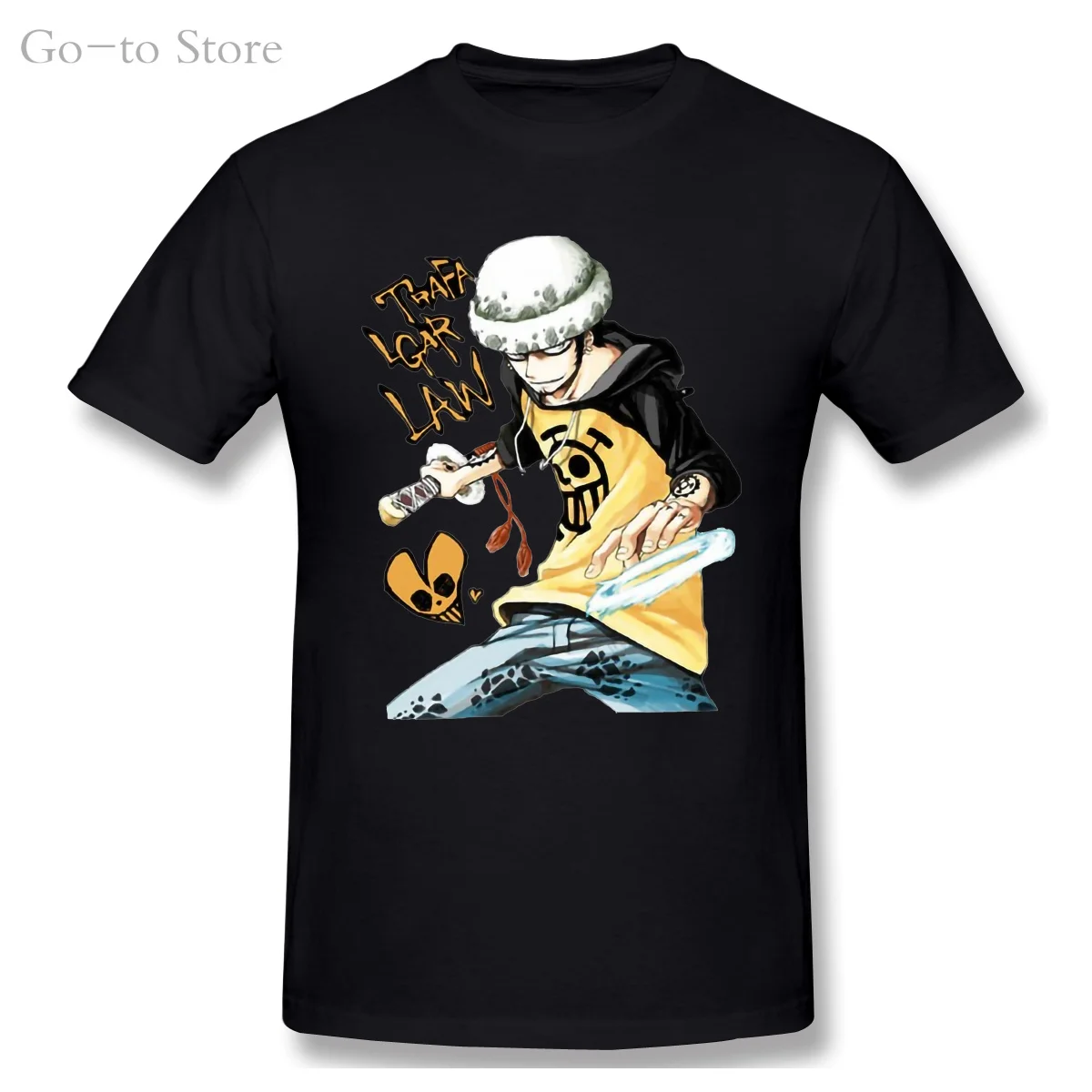 

Fashion Tops Tees Shirts Anime One Piece Law T-shirt Short Sleeve O-Neck TShirt Harajuku Summer 2020