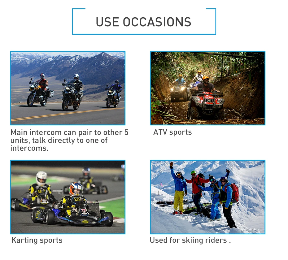 Fodsports 2 шт. V6 Pro домофон мотоциклетный Bluetooth шлем гарнитура домофон 6 Rider 1200 м Водонепроницаемый BT домофон