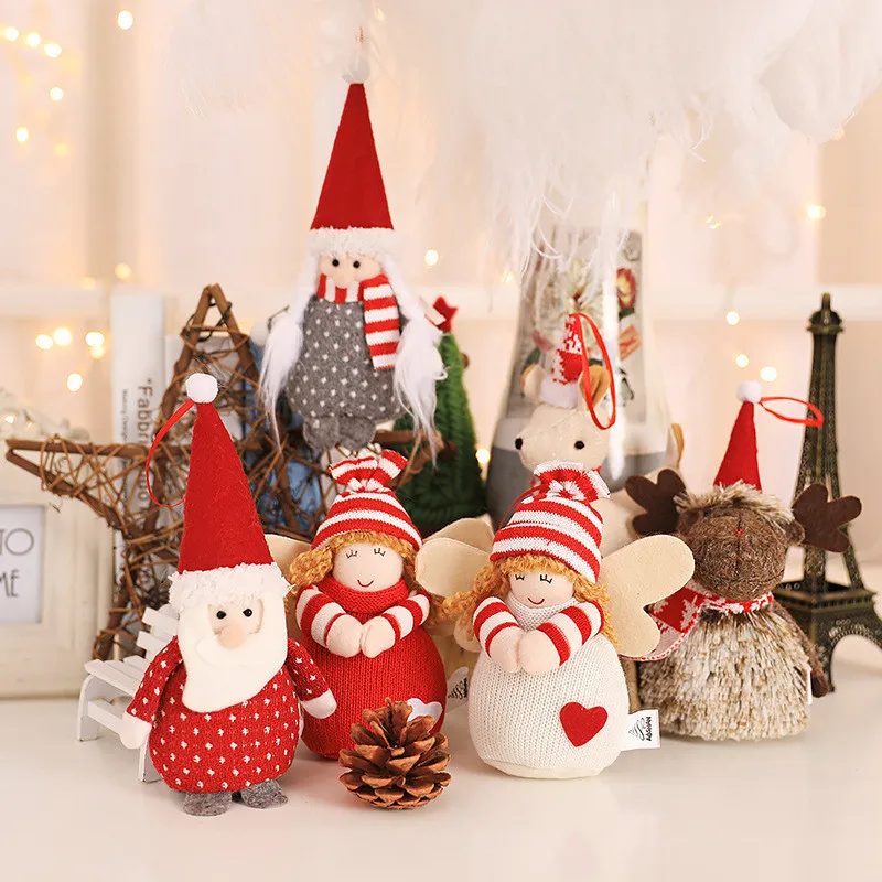 Рождественские украшения мини плюшевые куклы Санта подвеска &quotОлень&quot Детский