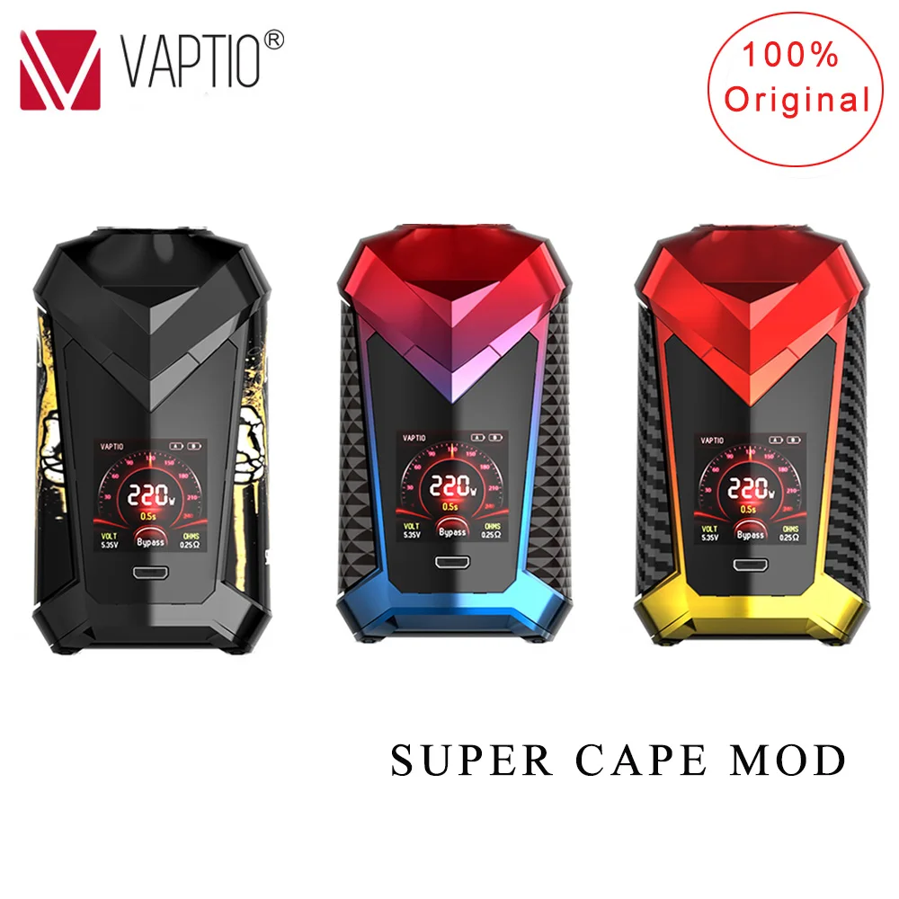 Доставка из Великобритании! Подарок RDTA атомайзер VAPTIO супер накидка 220 Вт мод с 1 3