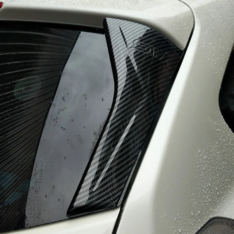 Стильный задний боковой спойлер из углеродного волокна полоса для защиты крыла