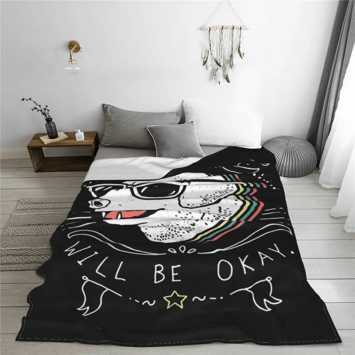 Одеяло для собак все будет в порядке супер мягкое одеяло улицы модное красивое