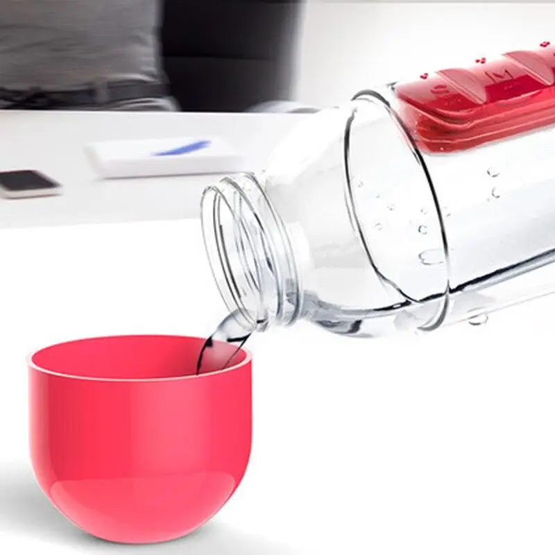 600 мл бутылка для воды Пластик при ежедневном медицинские таблетки лечения