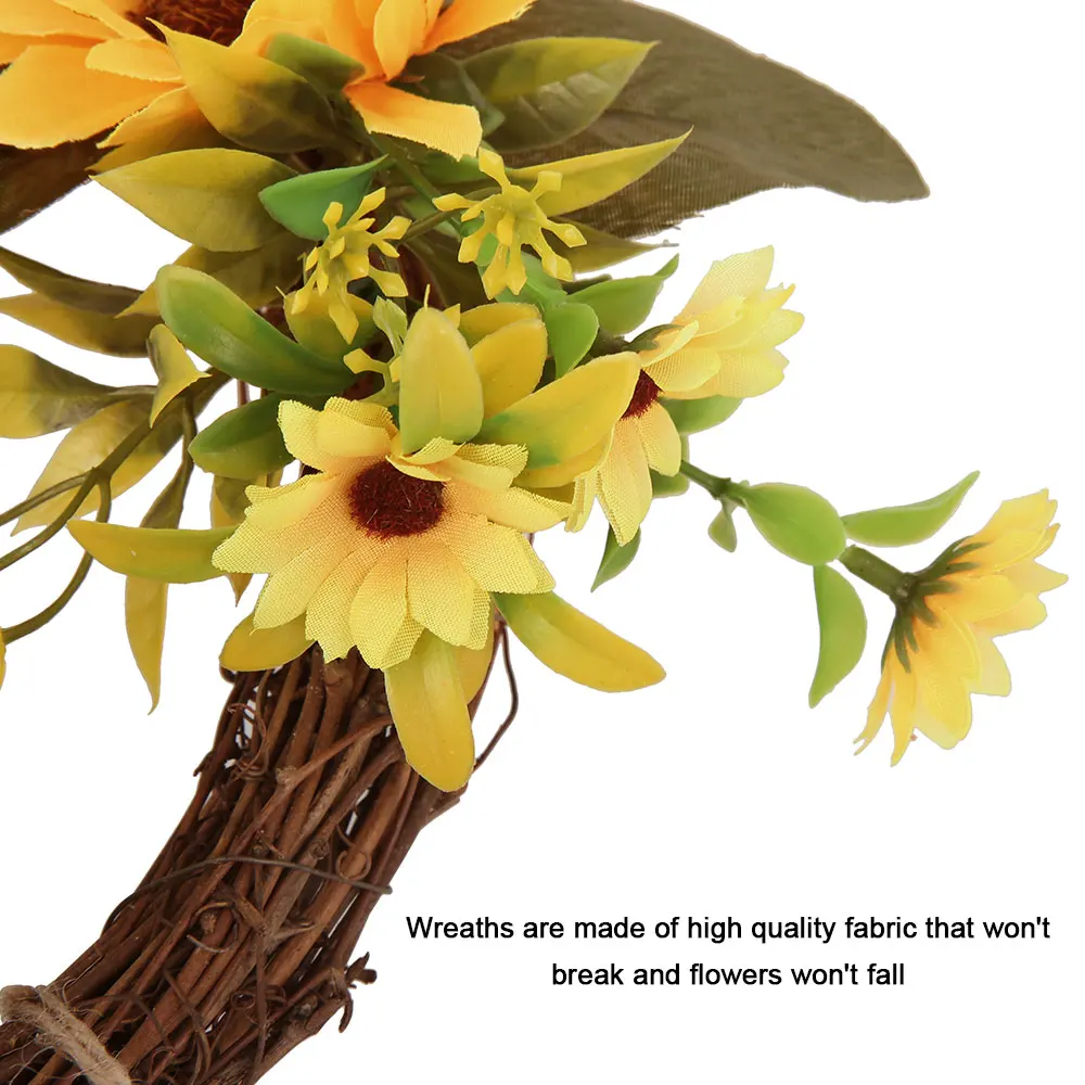 35 см букет подсолнухов венок из цветов высокого качества искусственные цветы для