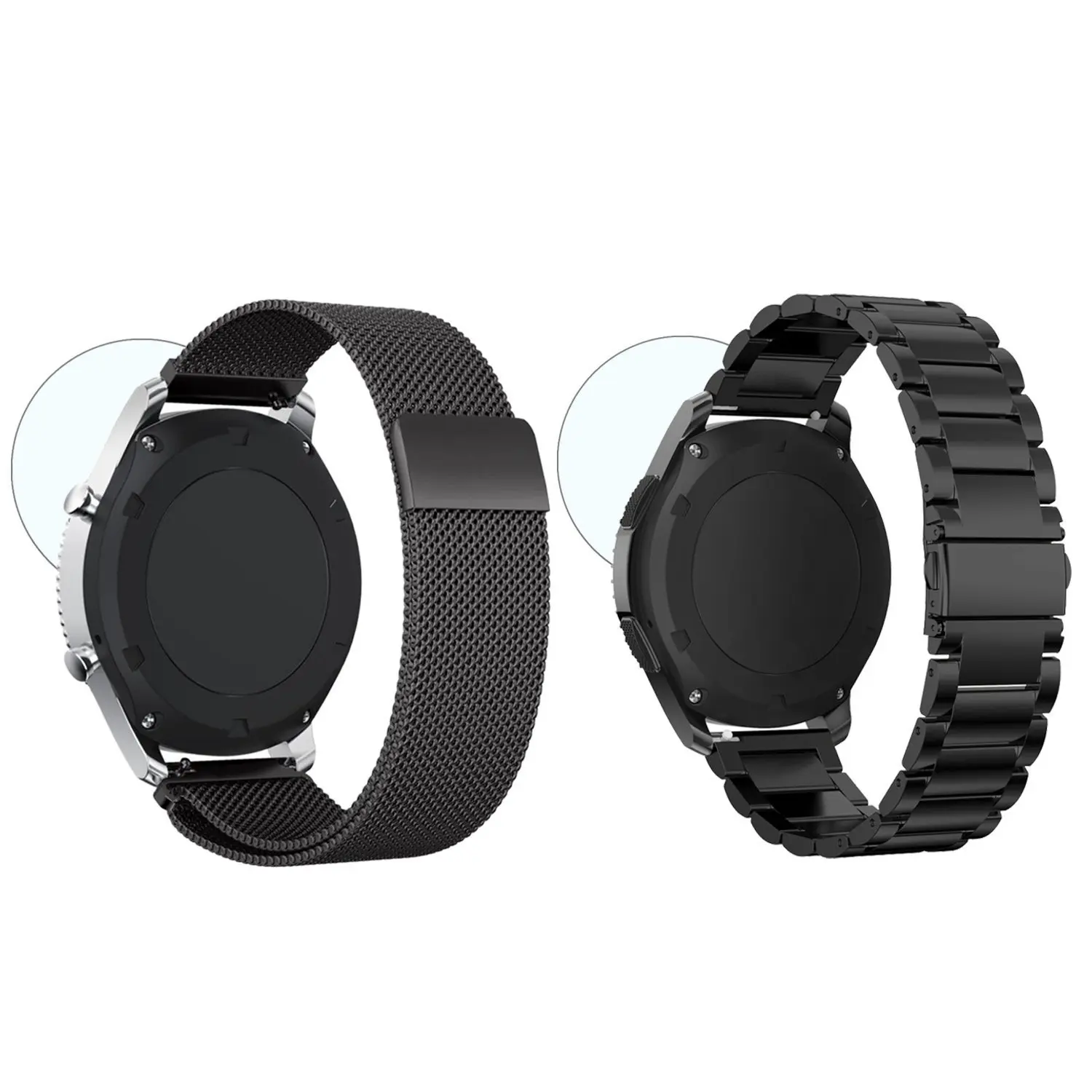 22 мм Универсальная Миланская петля для samsung gear S3 Classic/S3 Frontier/galaxy watch 46 мм регулируемый ремешок из нержавеющей стали