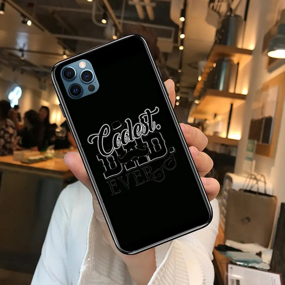 

Best Dad Ever Cool Man Phone Cases cover For iphone 11 Pro Max case 12 8 7 6S XR PLUS X XS SE 2020 mini mobile cell shell funda