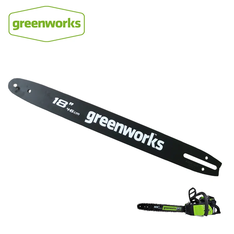 Free Shipping Greenworks 18 inch Replacement Chainsaw Bar Greenworks 80V chainsaw Free Return