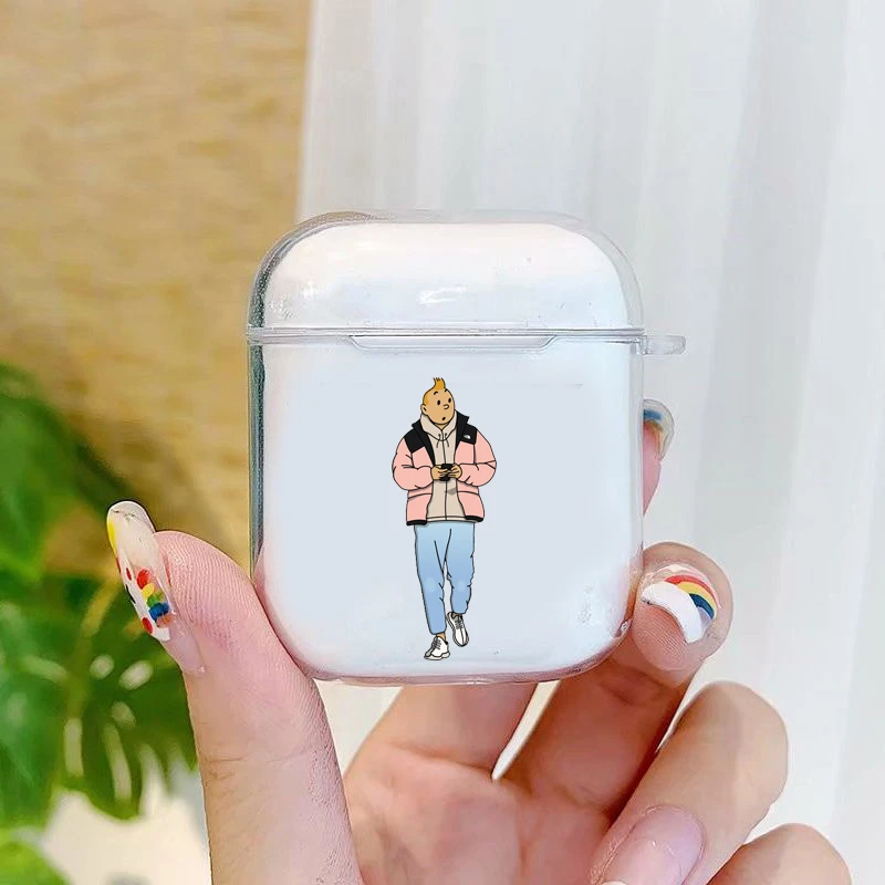 Детские футболки с принтом героев мультфильма Приключения Тинтина анимации из