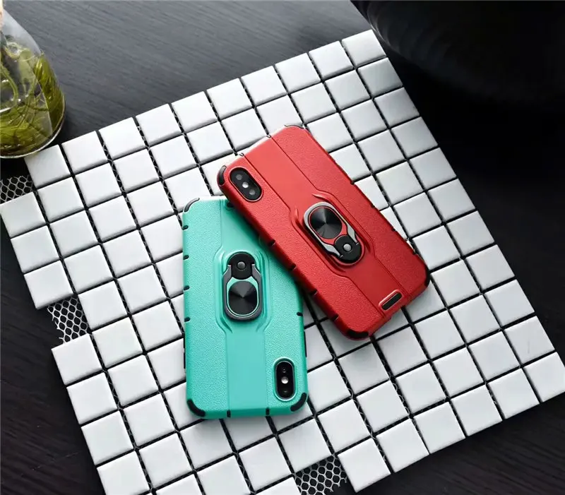 Ring Case For Apple Iphone X XS MAX XR Car Holder Magnetic Back Cover Iphones 6 6s 7 8 Plus Soft Silicone Armor Fundas | Мобильные