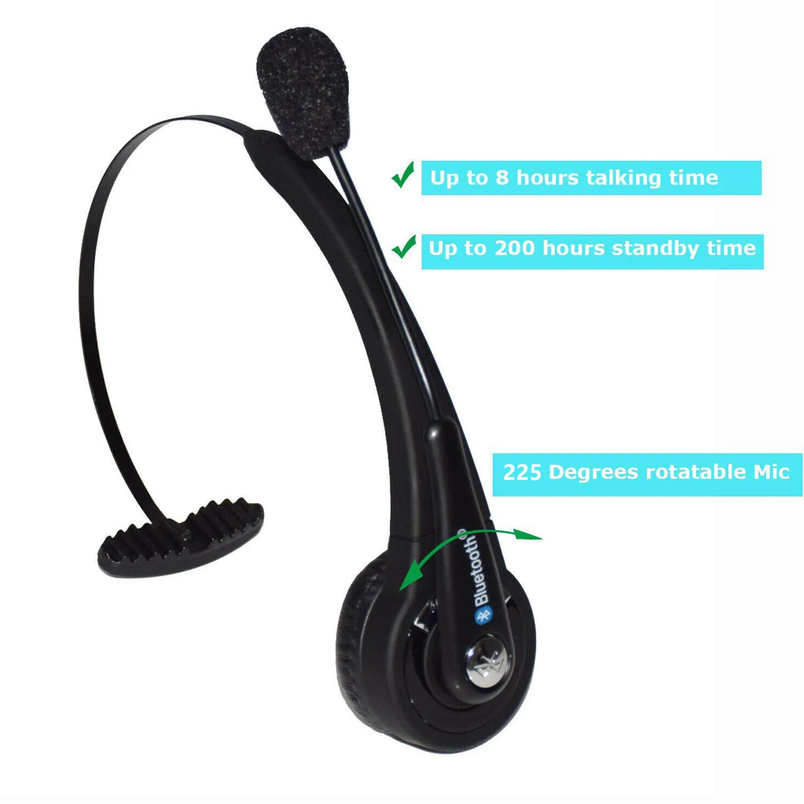 Беспроводная Bluetooth-гарнитура с шумоподавлением и микрофоном | Электроника