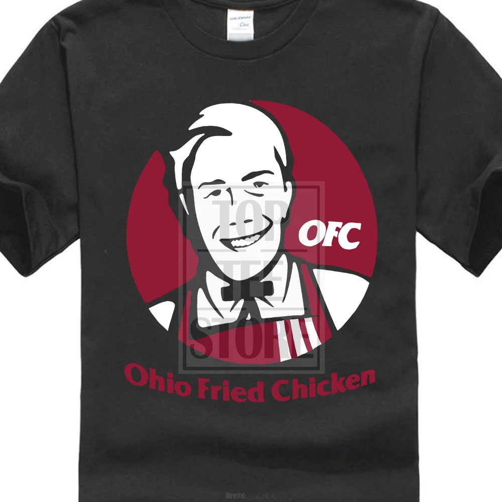 Новый Популярный Джейк пол Огайо жареная курица Fanjoy Мерч Мужская черная футболка