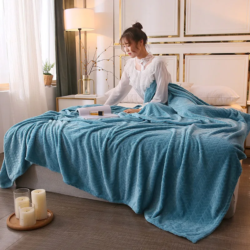 Сиренево синий Стёганые Одеяла Твин Полный Королева одеяла мягкие пледы