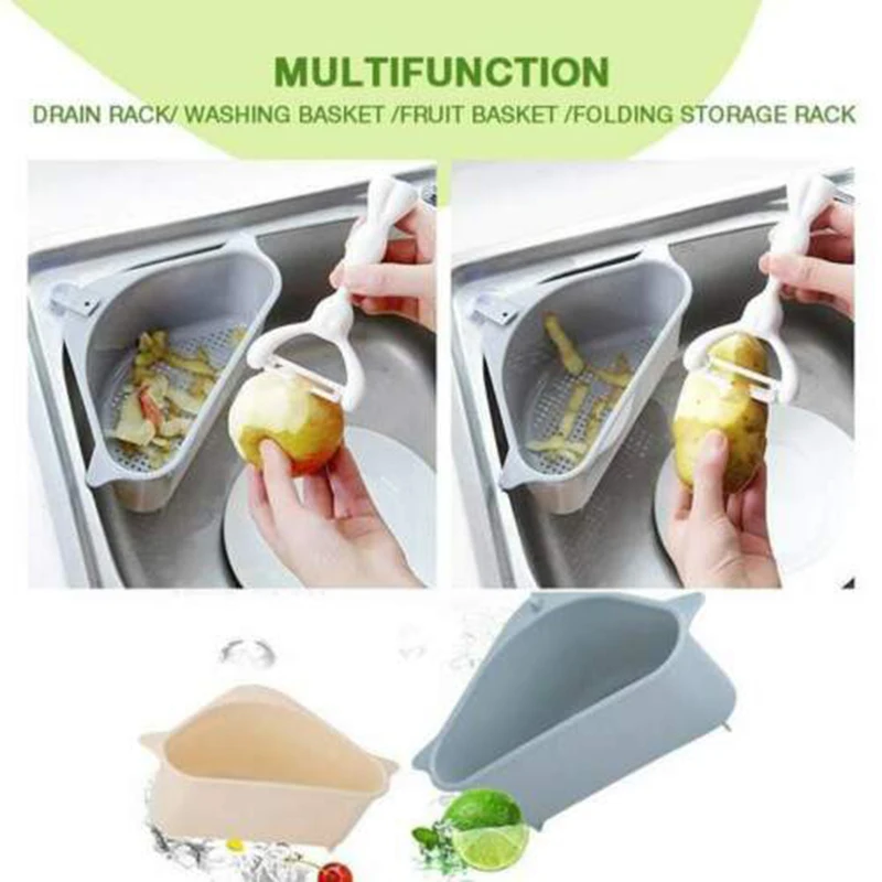 Multifunctional Sink Shelf Soap Sponge Drain Rack Holder Kitchen Storage Suction Cup Organizer Accessories | Дом и сад