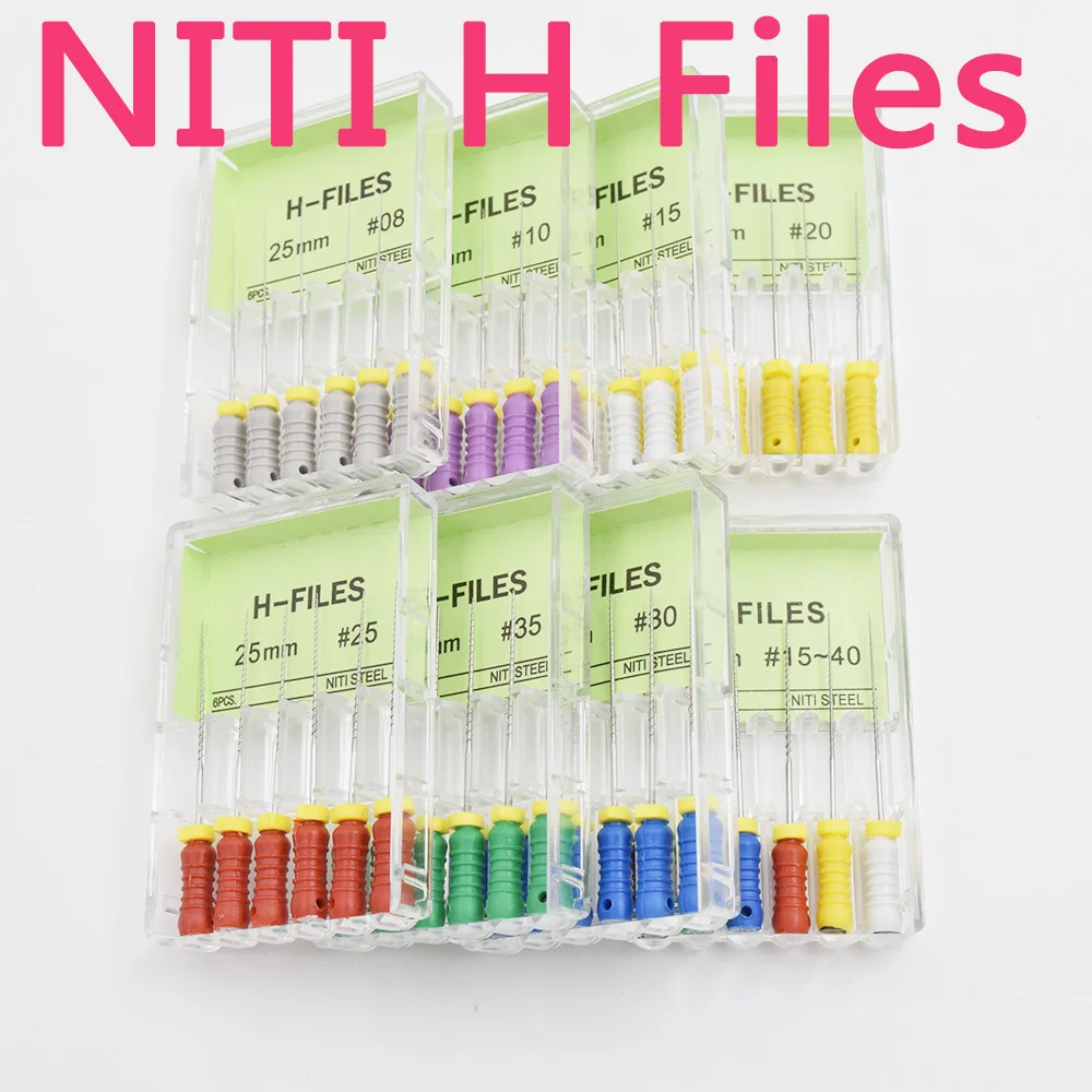 10 коробок стоматологические NITI стальные H файлы эндододонтический корневой