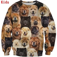 you will have a bunch of chow chows 3d printed hoodies boy girl long sleeve shirts kids funny animal sweatshirt