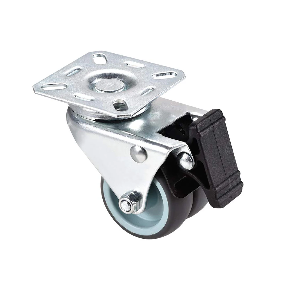 4 шт. двухколесные сверхмощные ролики плоская пластина колесо из цинкового