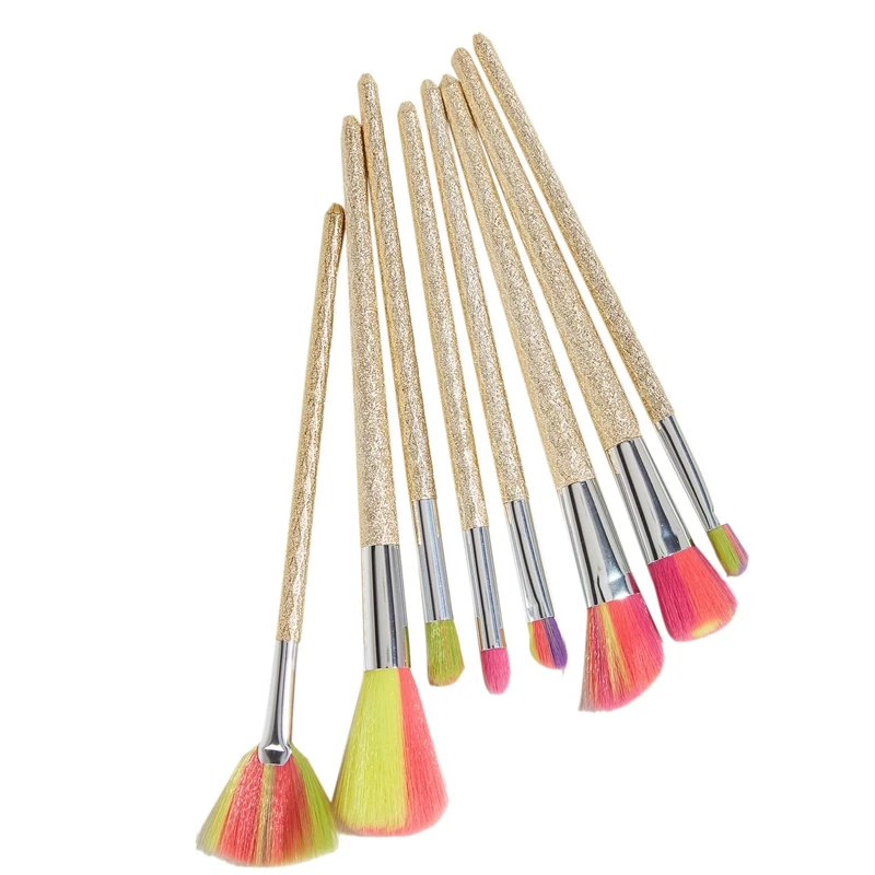 

8Pcs Makeup Brushes Tool Kit Cosmetic Powder Eye Shadow Foundation Blush Beauty Make Up Brush