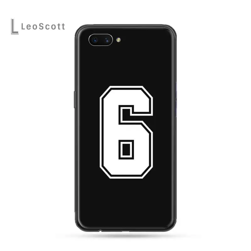 

Football Lucky number Phone Case For OPPO F 1S 7 9 K1 A77 F3 RENO F11 A5 A9 2020 A73S R15 REALME PRO Cover Funda Shell