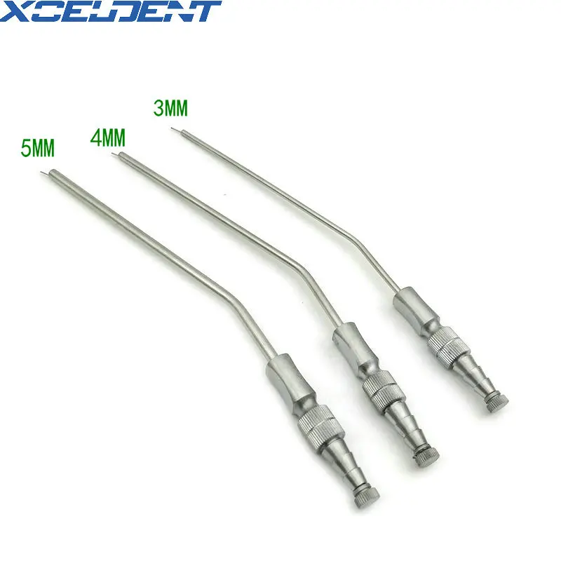 1pcs Dental Medical Surgery Aspirator Ferguson Frazier Suction Tube Laboratory Tube 3mm/4mm/5mm Dentistry Implant Surgical Tool