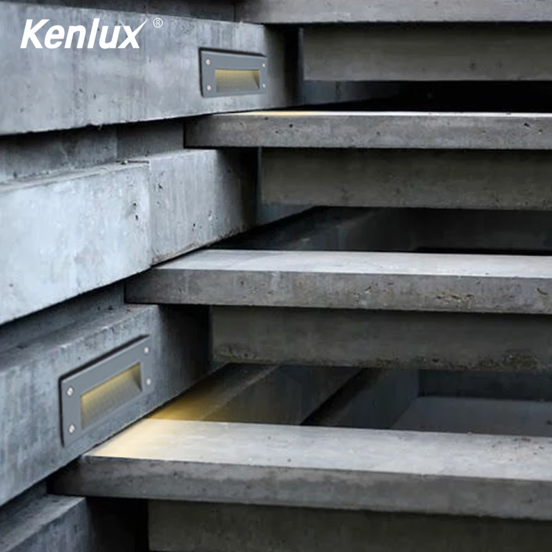 Kenlux Водонепроницаемый светодиодный ступенчатый светильник 3 Вт алюминиевый