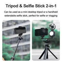 TELESIN Desktop Handheld Extendable Selfie Stick Tripod Mount Phone Holder Shooting Gimbal For GoPro SJCAM Xiaomi Yi Live Vlog