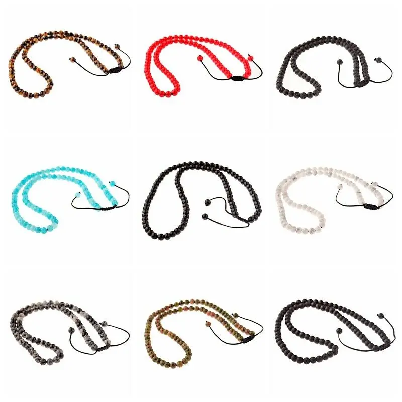 Оптовая продажа натуральный 6 мм модный мужской женский камень Лава тигры глаз