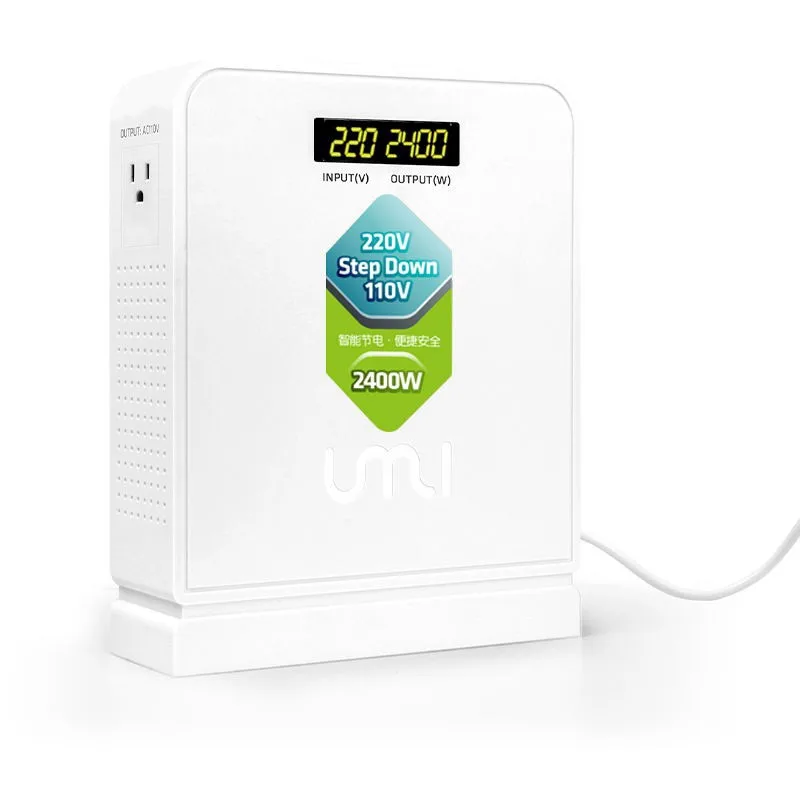 UMI2400w путешествия 220v до 110v Шаг вниз высокое напряжение силовой трансформатор