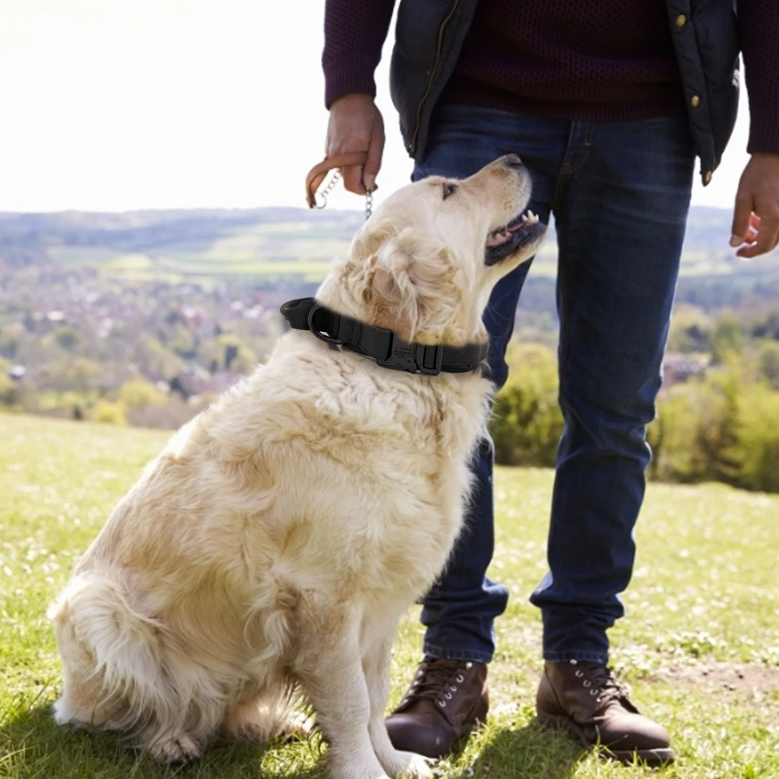 Военный Регулируемый ошейник для собак многоцветный сверхмощный тренировочный
