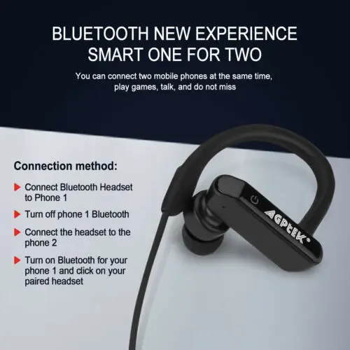 Водонепроницаемые Bluetooth-наушники Спортивные Беспроводные стереонаушники