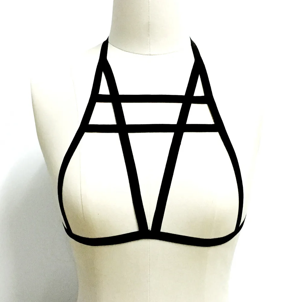 Лидер продаж пикантный женский бюстгальтер на бретельках в клетку укороченный