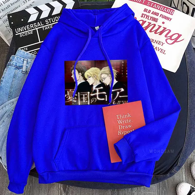 Японские толстовки с капюшоном Moriarty The Patriot William Sherlock смешные Мультяшные худи в
