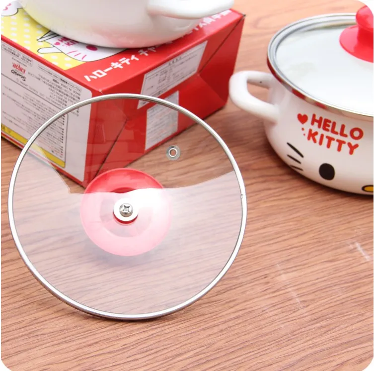 1 шт. мультяшная маленькая фарфоровая эмалированная кухонная кастрюля для супа