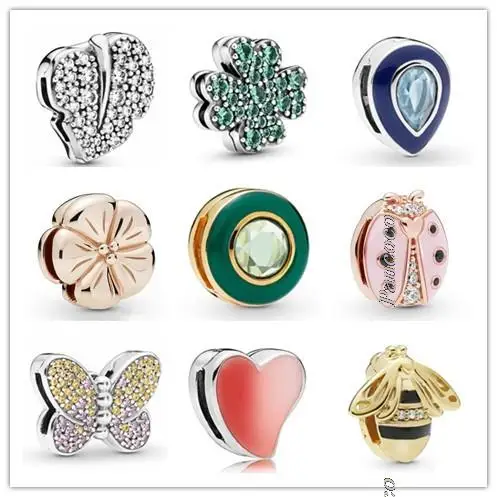 

Original 925 Sterling Silver Baeds Charm Reflexions Sparkling Icicles Clip Charm Fit Pandora Women Bracelet & Necklace Jewelry