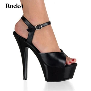 Rncksi Newest Sexy Women Shoes 15CM High Heel Platforms Pole Dance/Performance /Star /Model, Sandals Party Wedding Sandals