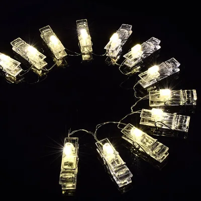 Гирлянда карты фото клип гирлянды светодиодные светильник 1/2/4 м Спальня DIY