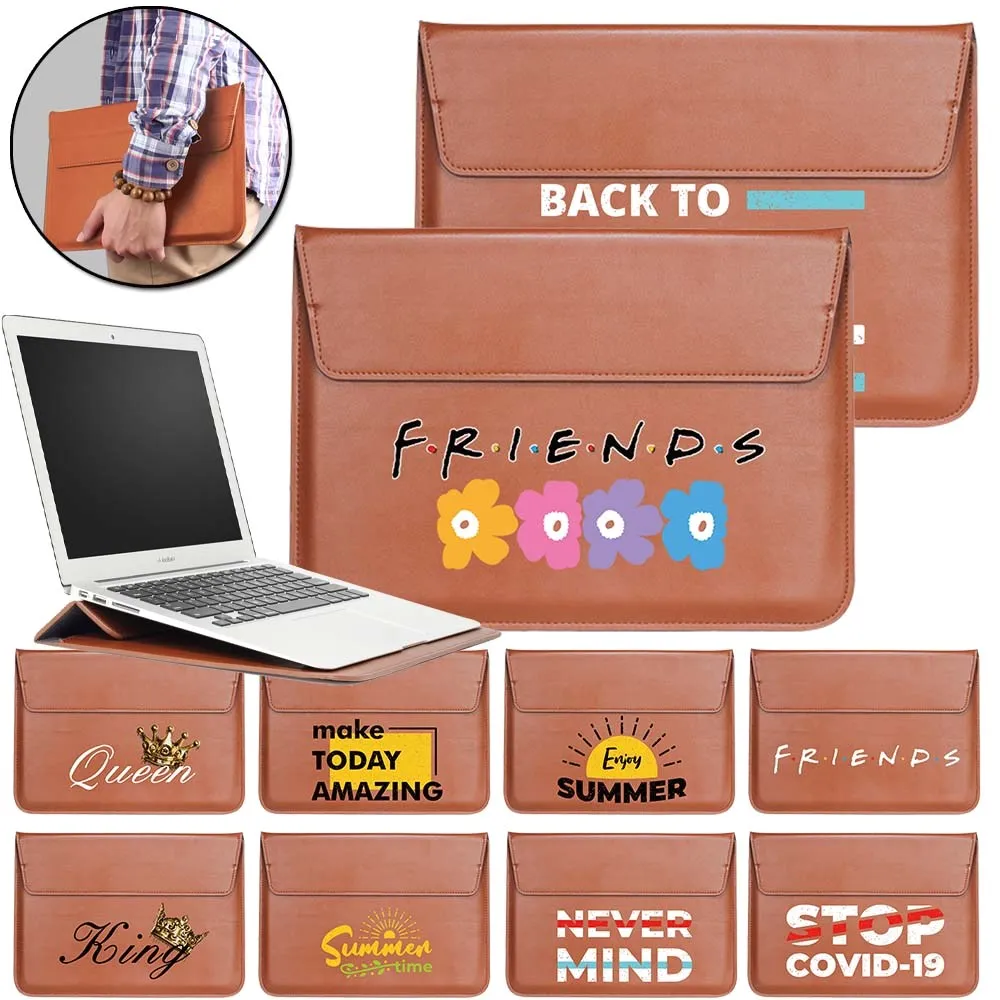 

Сумка из искусственной кожи для ноутбука 11, 14, 13, 15 дюймов, Macbook Air Pro 13,3, ASUS, Lenovo, Dell, Huawei, портфель для мужчин и женщин