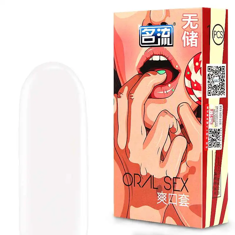Mingliu 10 шт./кор. вкусом вишни оральный секс Bowjob рот презервативы из латекса для