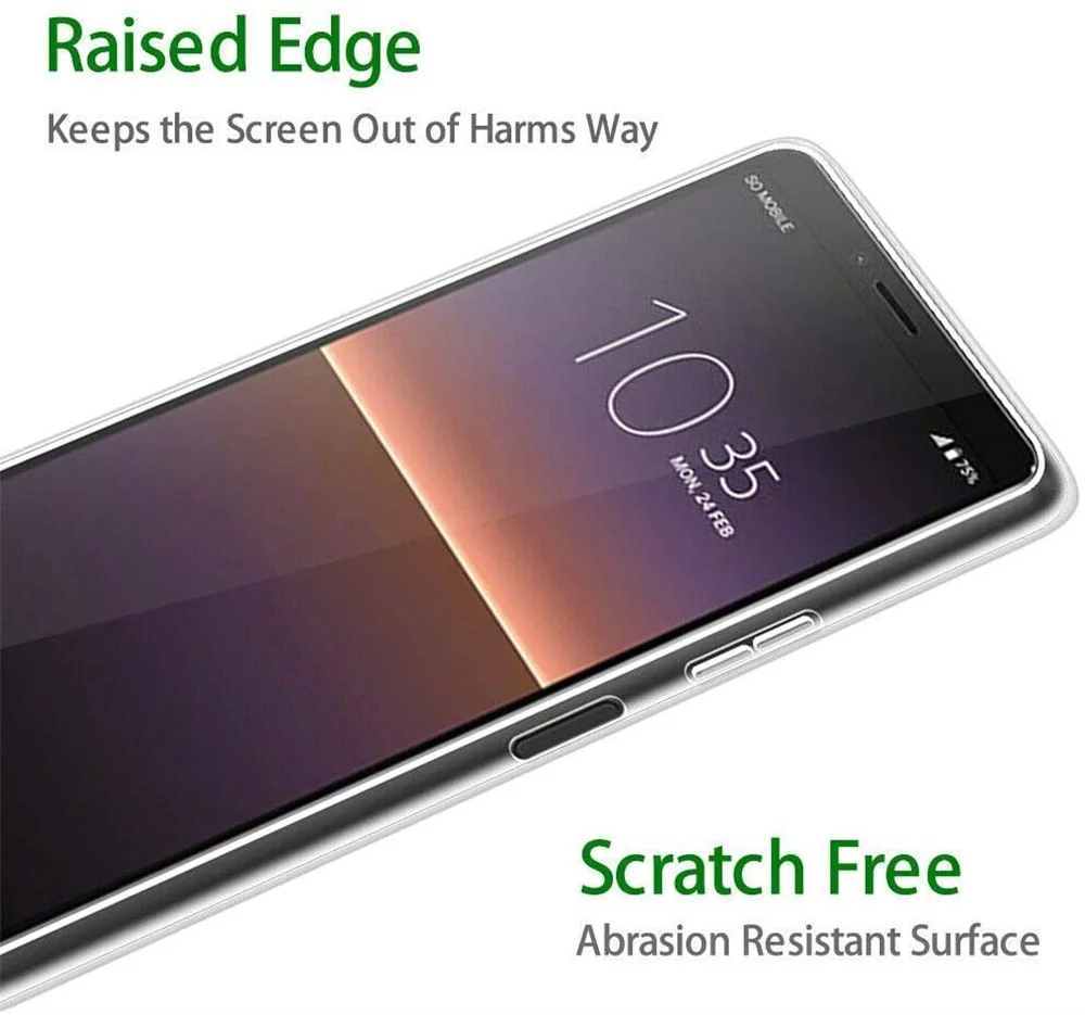 High Quality Camera Protection Case for Sony Xperia 1 5 10 ii iii Soft TPU Clear Phone Back Cover X Peria Xperia10 5G Funda