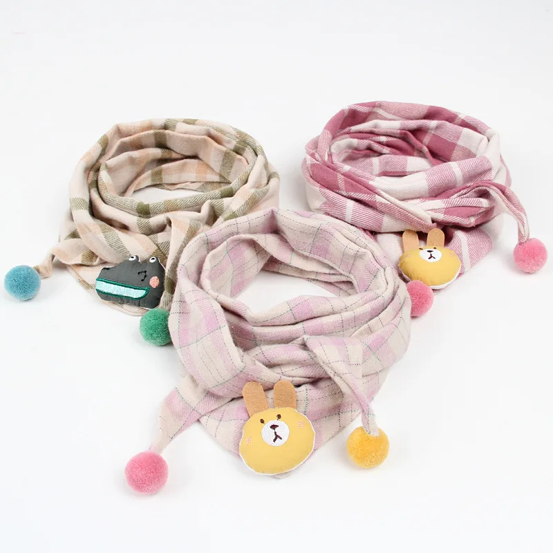 Модный детский хлопковый треугольный шарф нагрудники Осень зима воротник