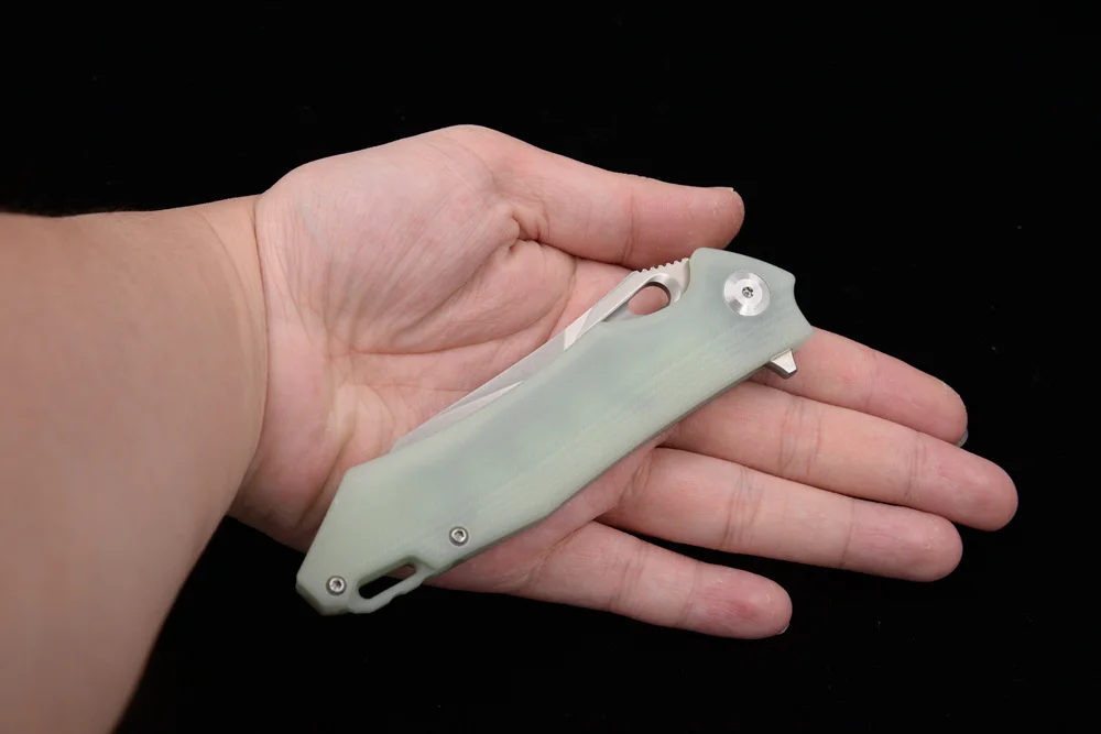 Карманный складной нож Eafengrow клинок из стали D2 с рукояткой G10 на 3 ю годовщину для