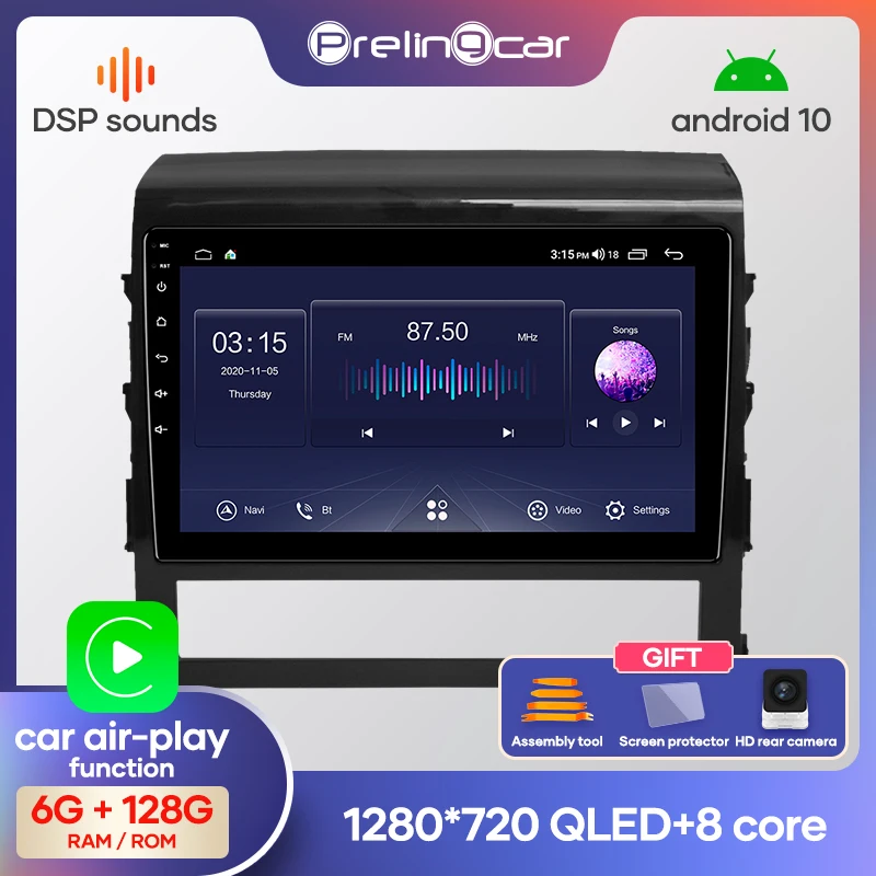 4G Lte Android 10 0 Автомобильная Мультимедийная навигационная система GPS плеер для Toyota