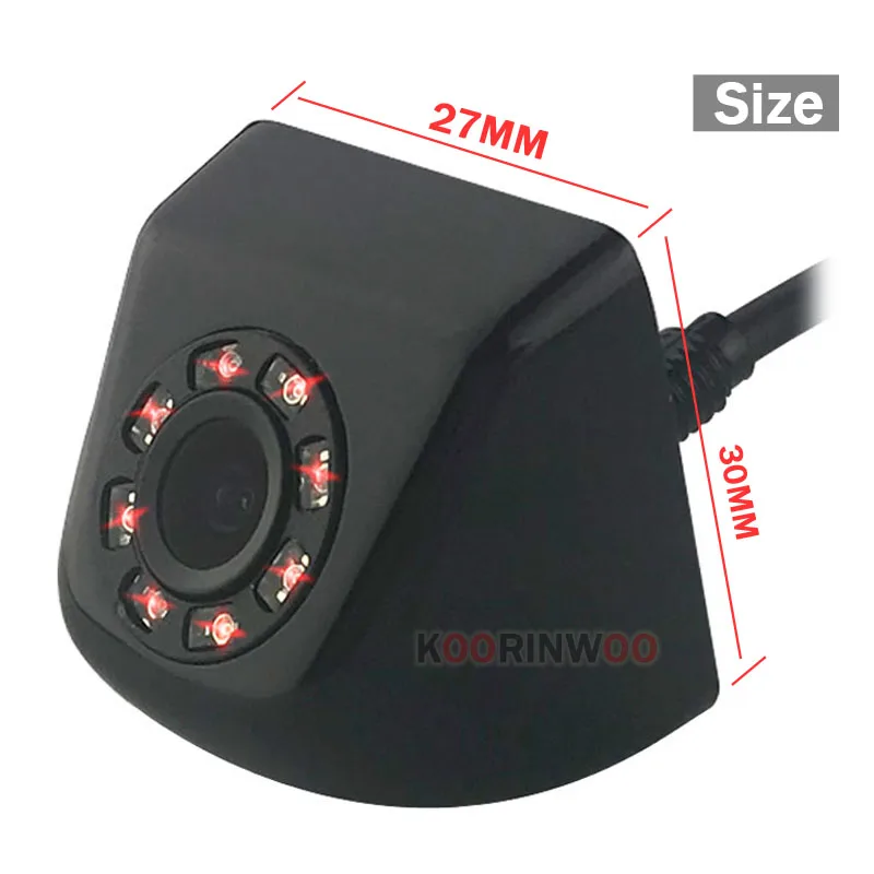 Камера заднего вида Koorinwoo CCD HD 8 инфракрасных ламп фронтальная камера боковая