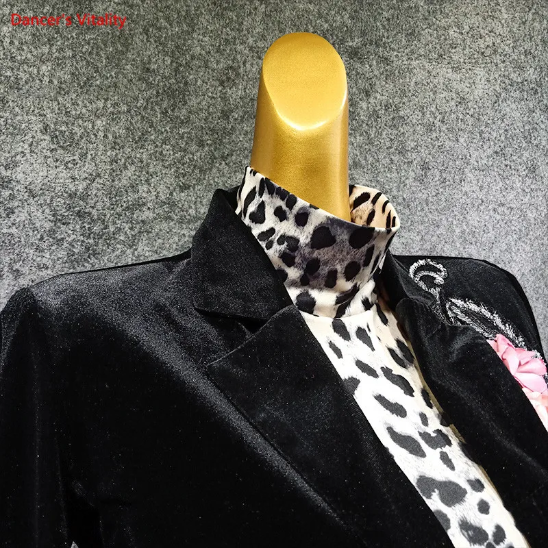 Бальная Сексуальная Современная одежда для латинских танцев с длинным рукавом