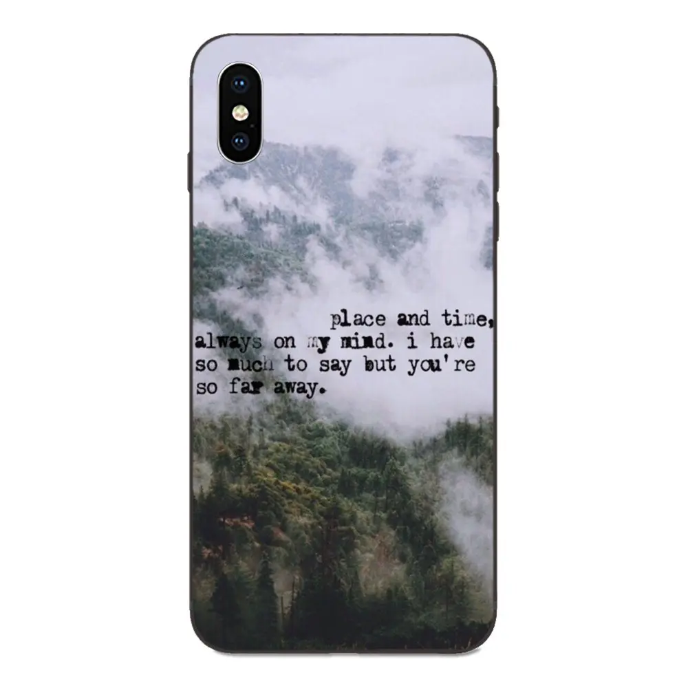 Halsey Hurricane Lyrics TPU Cell Case For Apple iPhone X XS Max XR 4 4S 5 5S SE 6 6S 7 8 Plus |
